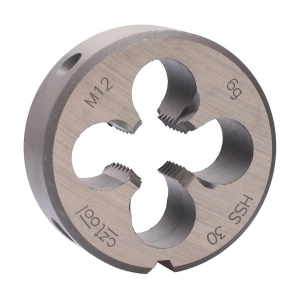 Плашка с стружколомом Bucovice Tools М12х1,75 HSS DIN EN 22568 6g 38х14мм 270120 Плашка с стружколомом Bucovice Tools М12х1,75 HSS DIN EN 22568 6g 38х14мм 270120