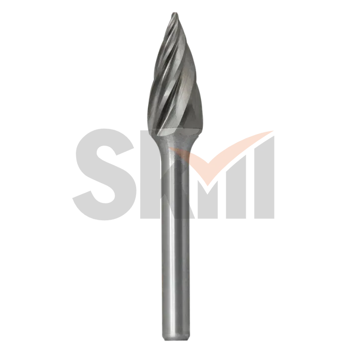 Борфреза параболическая с точечным торцом G 25х25 M06 насечка по алюминию