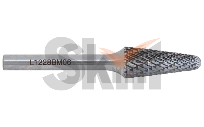 Борфреза сфероконическая L 16х33 M06/WU8 двойная насечка