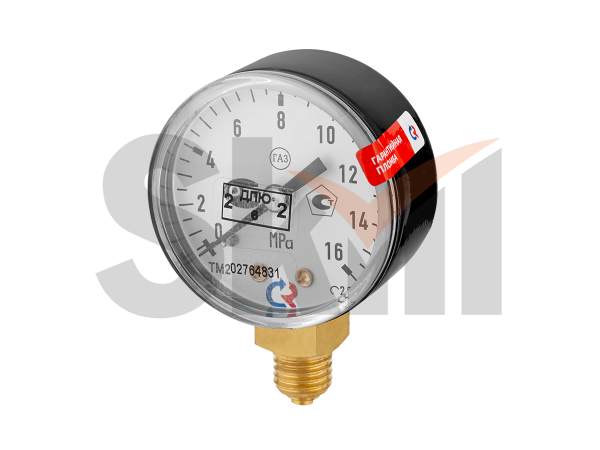 Манометр ТМ-210Р 16,0 МРа ГАЗ ( черн. корп.) ПОВЕРЕННЫЙ
