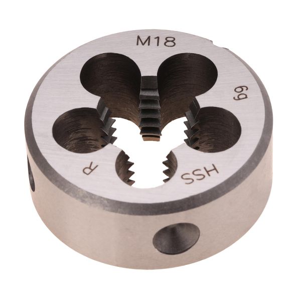 Плашка Terrax by Ruko М18х2,5 HSS DIN EN 22568 6g 45х18мм 237180TX Плашка Terrax by Ruko М18х2,5 HSS DIN EN 22568 6g 45х18мм 237180TX