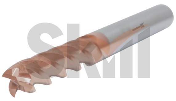 Концевая фреза с плоским торцом 4 зуба, HRC 55, TiSiN, удлиненная 16х60х16х150