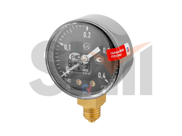 Манометр ТМ-210Р 0,4 МРа  С2Н2 (Ацетилен) ПОВЕРЕННЫЙ