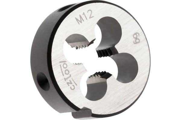 Плашка Bucovice Tools М12х1,75 115CrV3 DIN EN 22568 6g 38х14мм 210120BT Плашка Bucovice Tools М12х1,75 115CrV3 DIN EN 22568 6g 38х14мм 210120BT