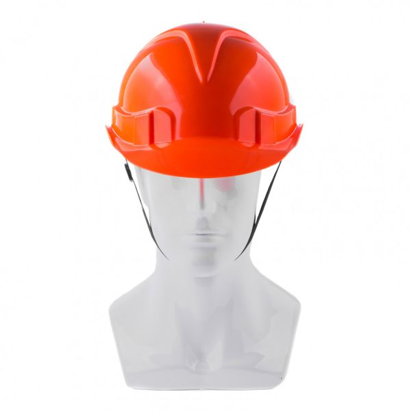 Каска защитная с храповым механизмом, модель Европласт (К-03) , оранжевая Россия// Сибртех Каска защитная с храповым механизмом, модель Европласт (К-03) , оранжевая Россия// Сибртех