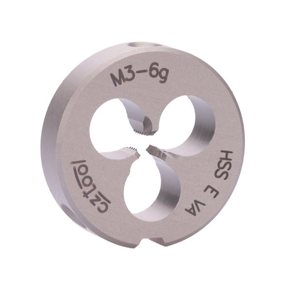 Плашка с стружколомом Bucovice Tools М3х0,5 HSSE-VA DIN EN 22568 6g 20х5мм 300030 Плашка с стружколомом Bucovice Tools М3х0,5 HSSE-VA DIN EN 22568 6g 20х5мм 300030