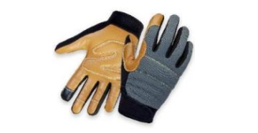 Защитные антивибрационные кожаные перчатки Omega для работы с инструментом - L