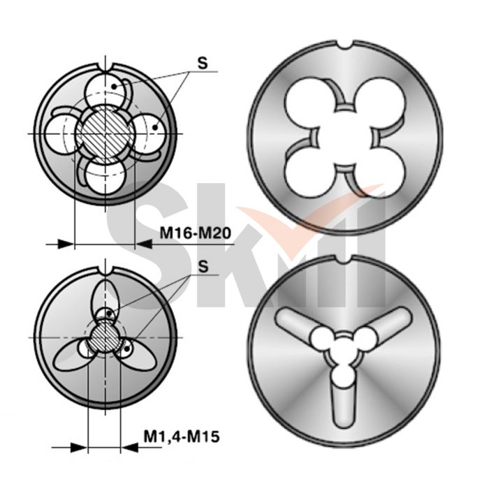 Плашка машинная Bucovice Tools М8х1,0 HSSE 6g 25х7мм 297081